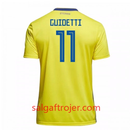 Sverige Fodboldtrøjer Guidetti 11 Hjemmebanesæt VM 2018 Sverige Fodboldtrøjer Guidetti 11 Hjemmebanesæt VM 2018